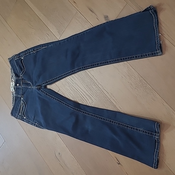 Ariat Real Denim Jeans Women's sz 26S Low Rise Bootcut Denim Jeans - Picture 2 of 14